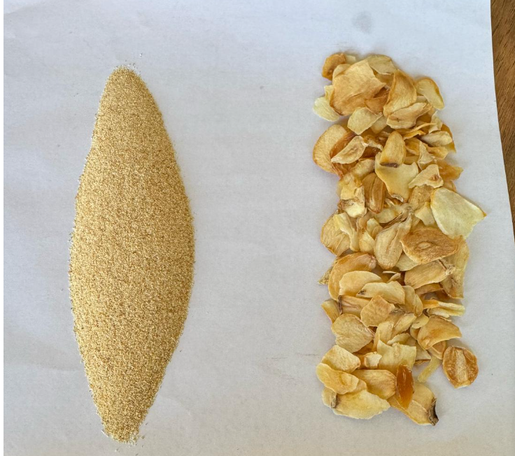 dry garlic flakes